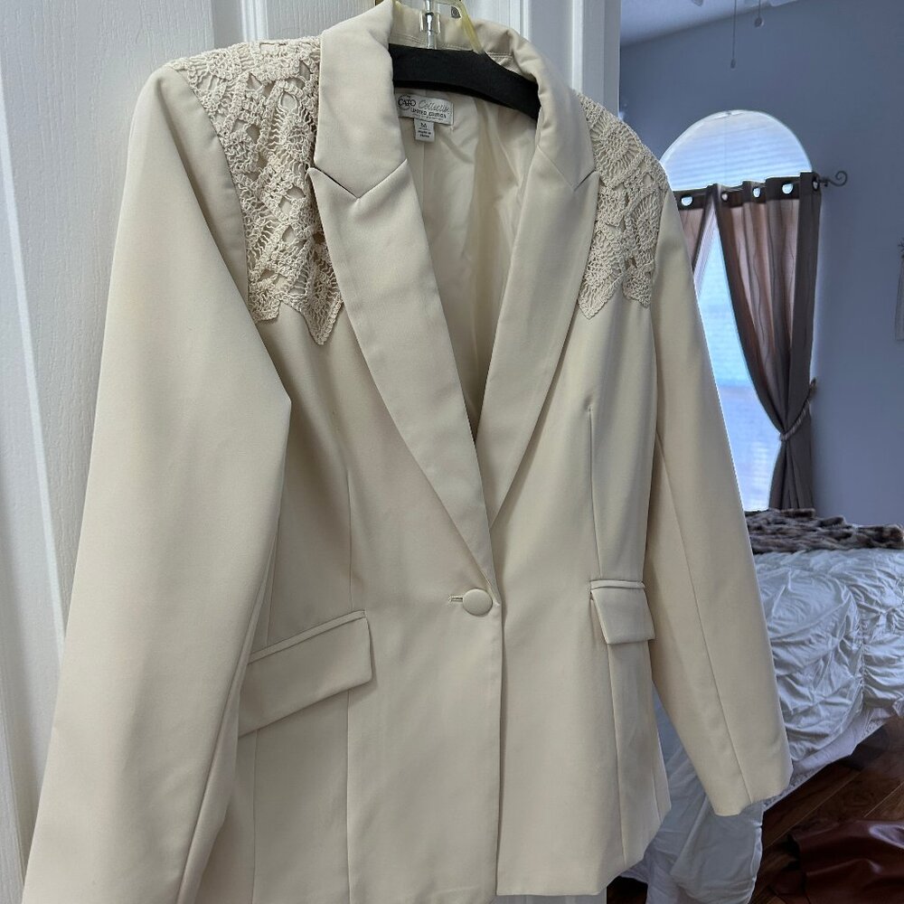 Cato Limited Edition Collection Cream with Laced Detail Size M